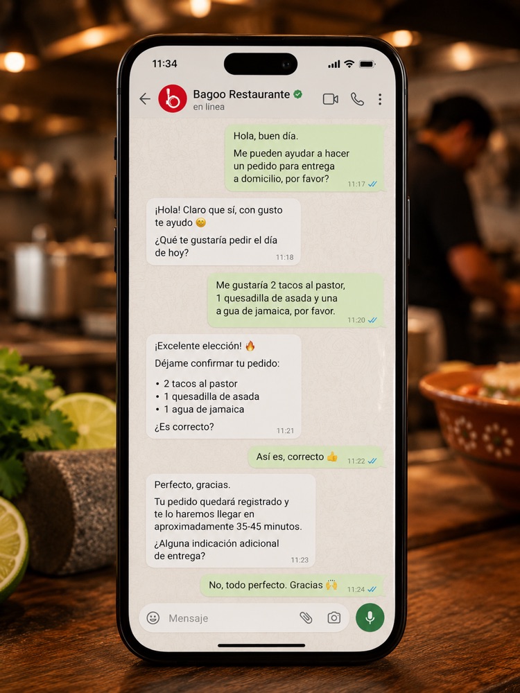 conversación de WhatsApp
